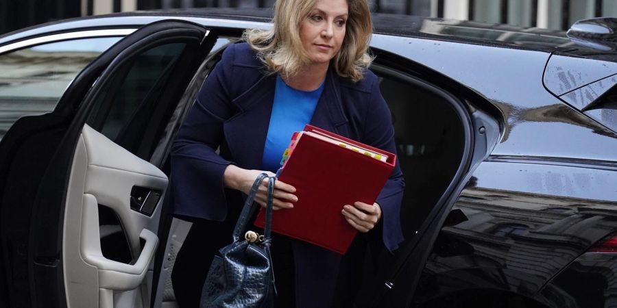 Penny Mordaunt trifft zu einer Kabinettssitzung in der Downing Street ein.