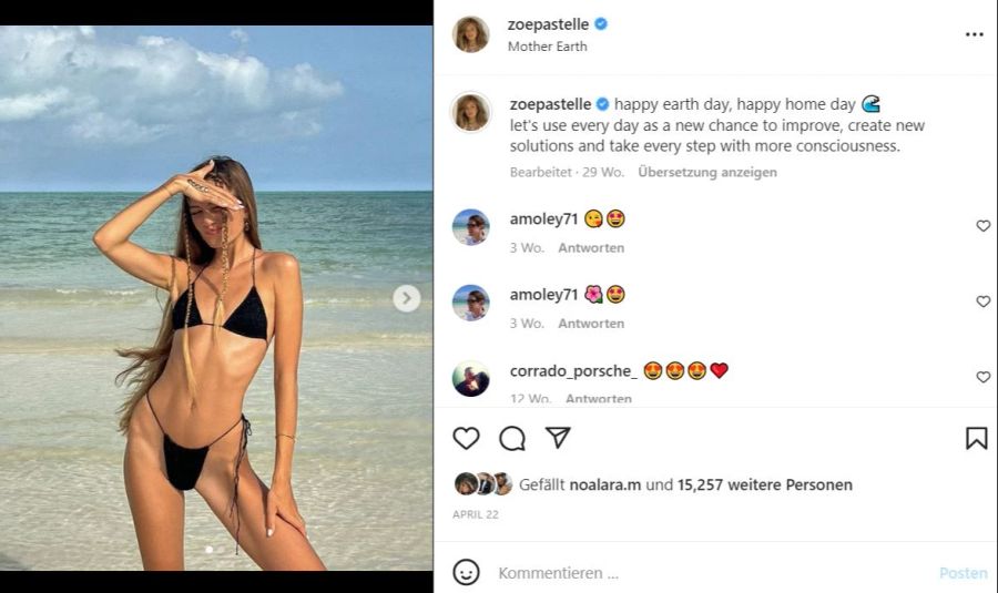 Influencerin Zoë Pastelle muss sich immer wieder blöde Kommentare über ihre Figur anhören.