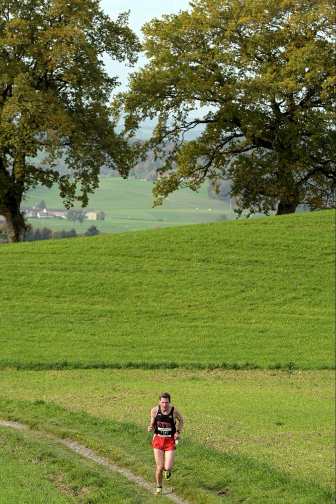 Urs auf dem Weg in Richtung Ziel auf dem Gurten.