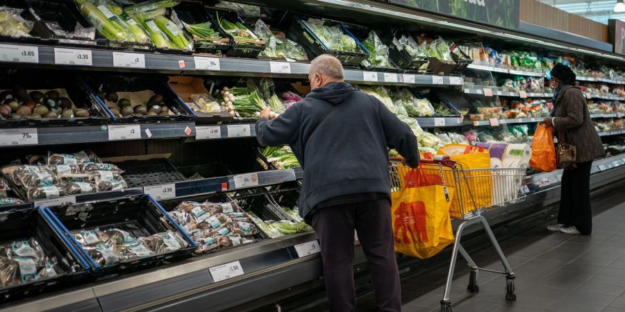 Die Lebensmittel in Grossbritannien sind erneut teurer geworden.