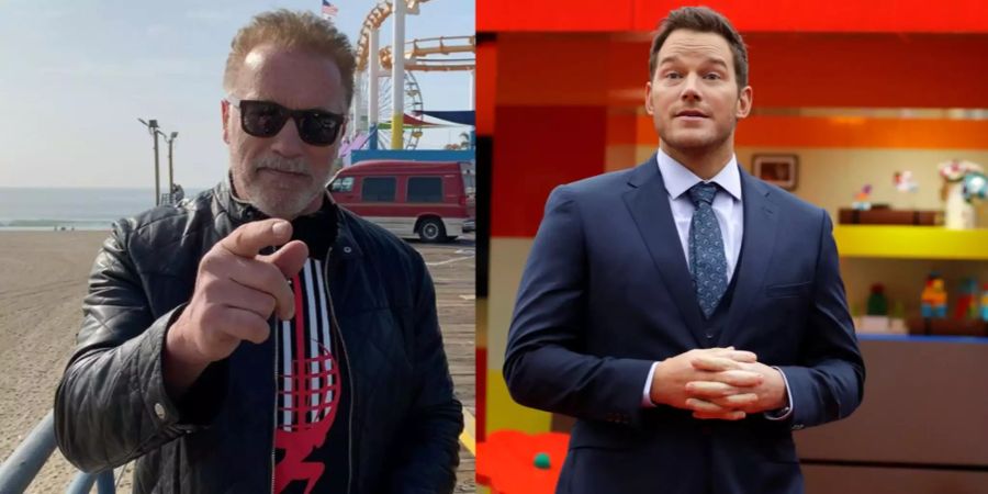 Arnold Schwarzenegger am 23.1.19, Chris Pratt am 1.2.19 in London.