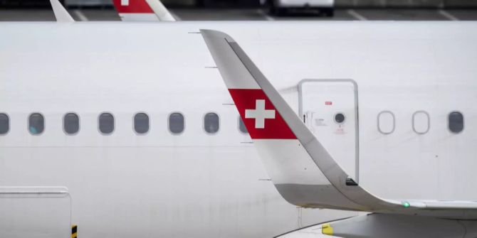 Eine Maschine der Swiss Airline.