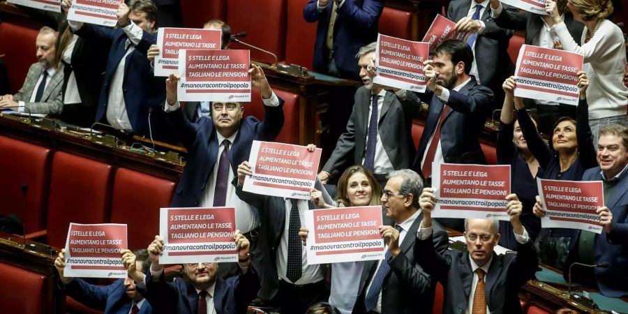 Italienische Parlamentarier.