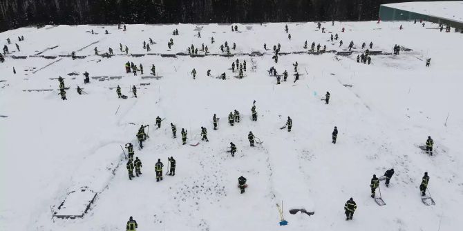 Einsatzkräfte in Österreich.