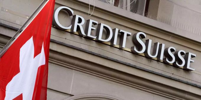 Das Logo der Credit Suisse (CS). CS Credit Suisse
