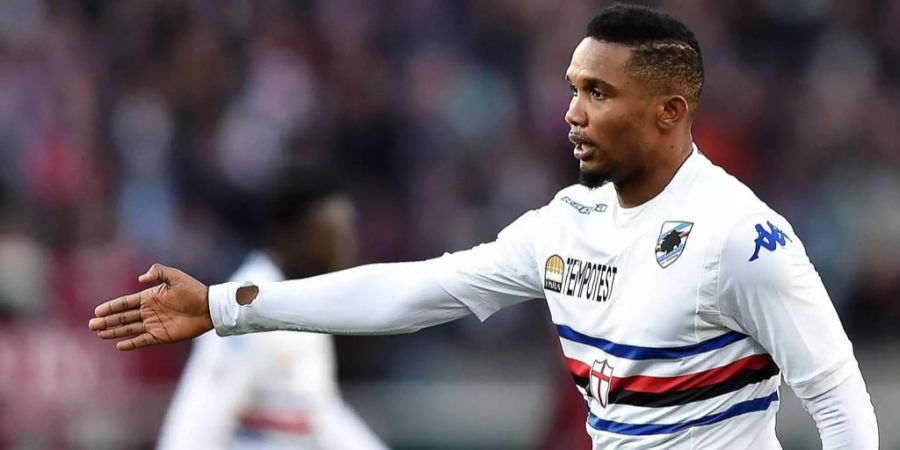 Samuel Eto'o im Dress des UC Sampdoria (Archivbild).