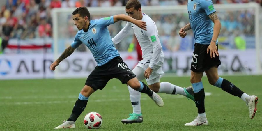 Lucas Torreira stand für Uruguay an der WM in Russland im Einsatz.