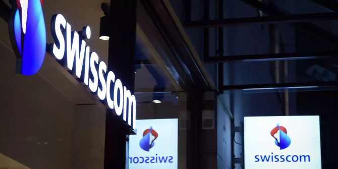 Swisscom Shop von aussen, fotografiert am Freitag, 19. Januar 2018.