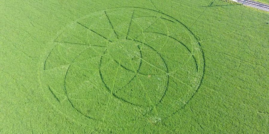 Über 20 Meter Durchmesser weist der Kreis auf.