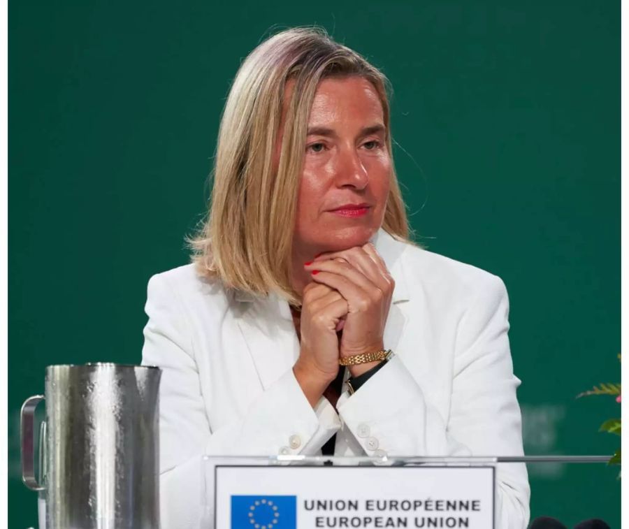 Federica Mogherini beim Aussenministertreffen der Frauen in Montreal, Kanada.