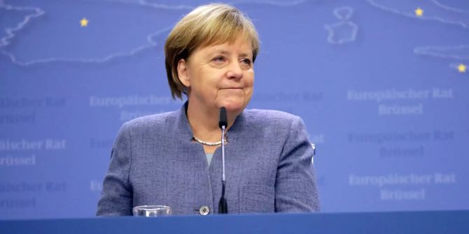 Bundeskanzlerin Angela Merkel spricht während einer Pressekonferenz zum Abschluss des EU-Gipfels.