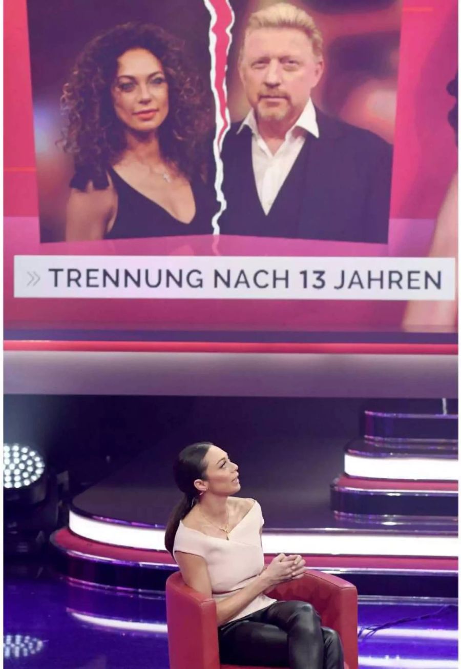 Lilly Becker sitzt beim RTL Jahresrückblick "Menschen, Bilder, Emotionen 2018" im Studio.