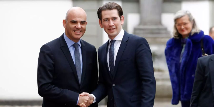 Alain Berset und Sebastian Kurz