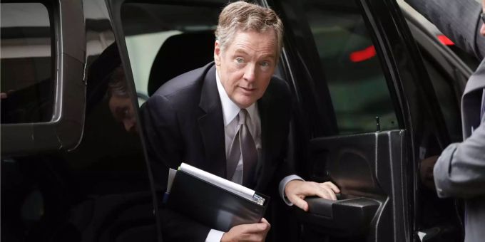 Robert Lighthizer, Handelsbeauftragter der USA, kommt zu einem Treffen in der EU-Zentrale. Robert Lighthizer, Handelsbeauftragter der USA, kommt zu einem Treffen in der EU-Zentrale.