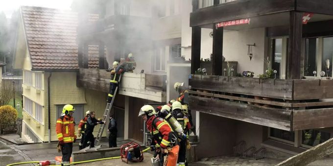 Trogen - Brand im Treppenhaus