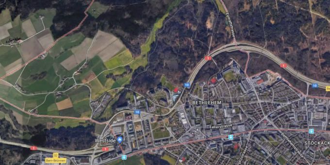 Der überfallene Tankstellenshop befindet sich in Bern-Betlehem. Der überfallene Tankstellenshop befindet sich in Bern-Betlehem.