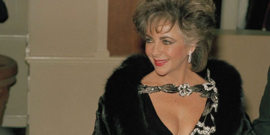 US-Schauspielerin Elizabeth Taylor an der Verleihung der Golden Globe Awards im Jahr 1985. (Archivbild)