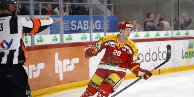 Aleksi Heponiemi wird noch drei weitere Jahre für Biel jubeln dürfen. EHC Biel