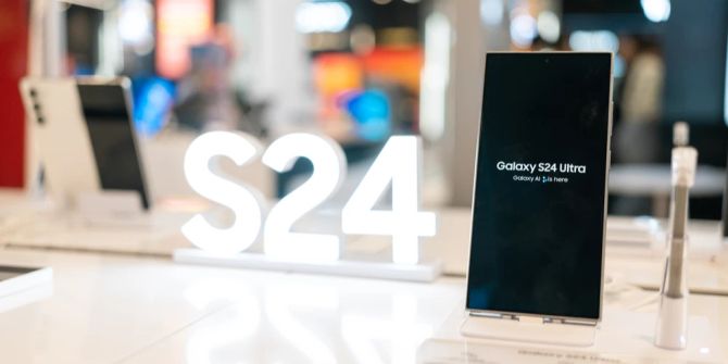 Samsung Galaxy S24 Verkaufstisch Promotion