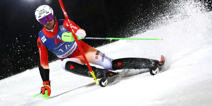 Marc Rochat ist im Slalom von Schladming bester Schweizer. Marc Rochat Slalom Schladming