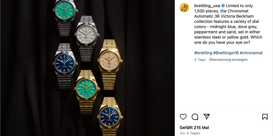 Breitling, Victoria Beckham