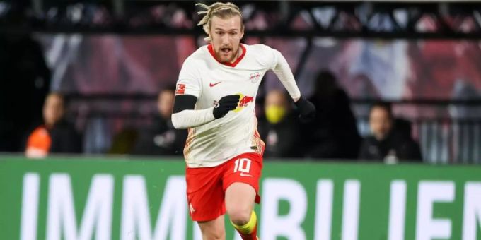 Leipzigs Emil Forsberg wird gegen Leverkusen nicht spielen können. Foto: Jan Woitas/dpa-Zentralbild/dpa Leipzigs Emil Forsberg wird gegen Leverkusen nicht spielen können. Foto: Jan Woitas/dpa-Zentralbild/dpa