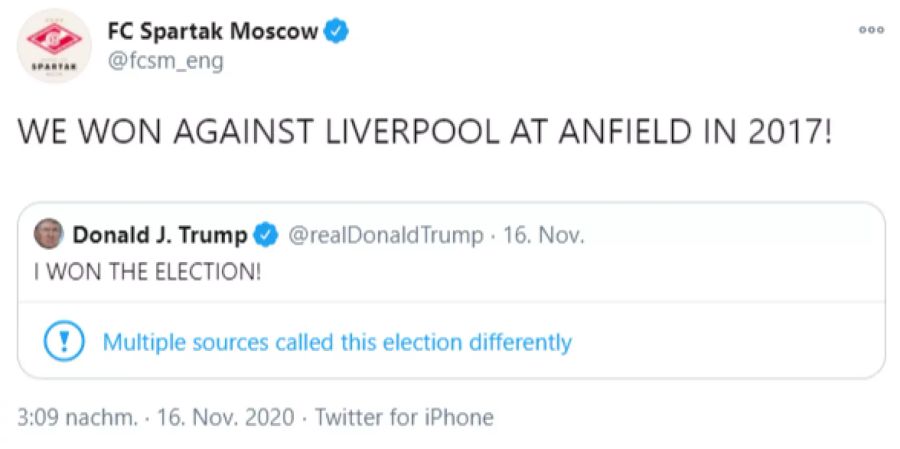 Spartak Moskau Donald Trump