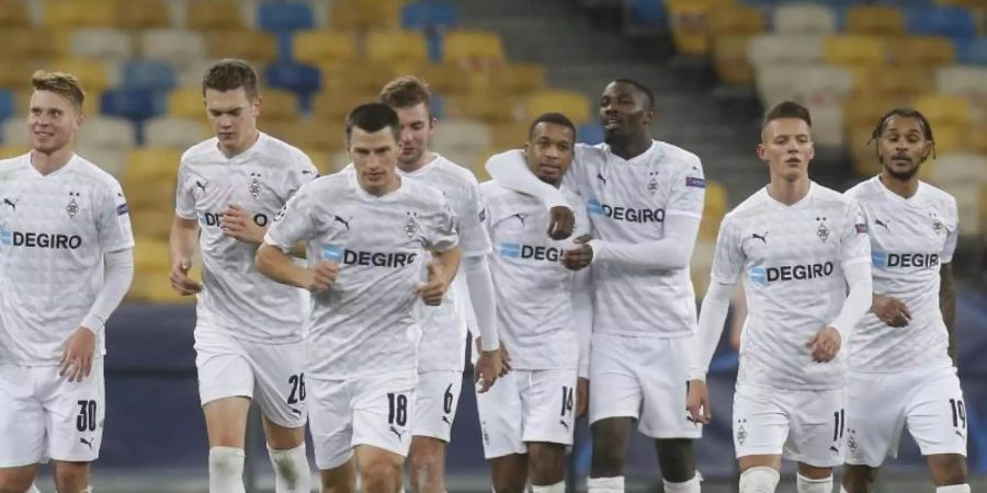 6:0 gewann Borussia Mönchengladbach in der Königsklasse bei Schachtjor Donezk. Foto: Efrem Lukatsky/AP/dpa