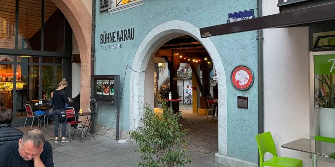 Die Tuchlaube und Bühne in Aarau. Die Tuchlaube und Bühne in Aarau.