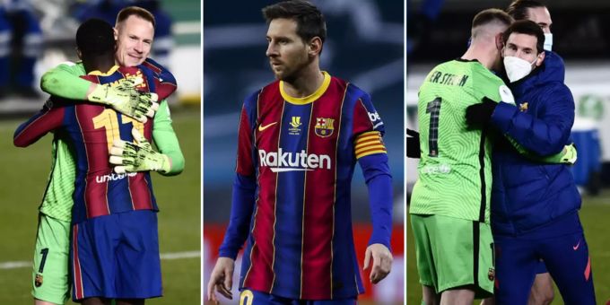 Zoff mit Messi - Schielt Goalie Ter Stegen aufs Barça-Captain-Bändeli?