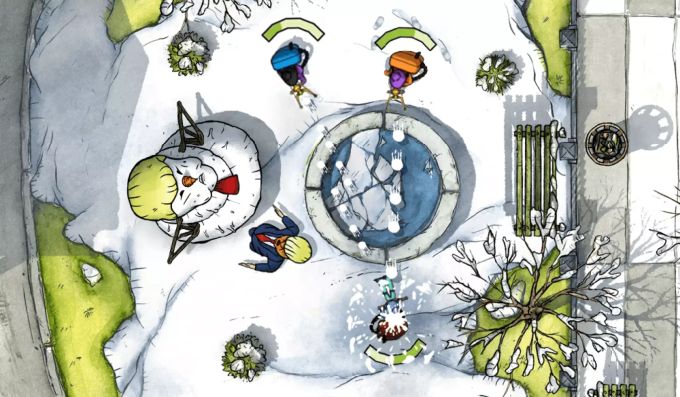 Snowsted Royale setzt «für ein gewisses Retro-Feeling» bewusst auf eine gezeichnete 2D-Grafik. Snowsted Royale