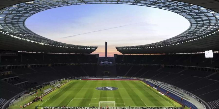 Das Olympiastadion in Berlin könnte zum Nationalstadion werden. Foto: Soeren Stache/dpa