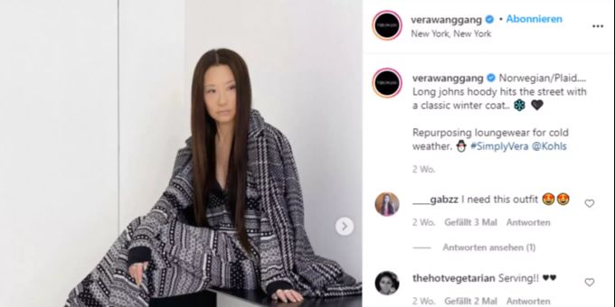 Die Modeschöpferin Vera Wang. Vera Wang