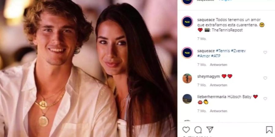 Alexander Zverev Brenda Patea: Da waren die beiden noch ein Paar. Kommt jetzt ein Liebes-Comeback?