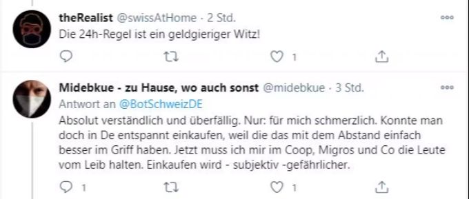 Viele Twitter-User loben den Entscheid, die 24h-Ausnahmeregel für Einkaufstouristen in Baden-Württemberg aufzuheben. Twitter