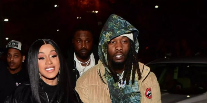 Cardi B und Rapper-Freund Offset. Cardi B