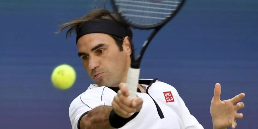 Roger Federer hatte in der dritten Runde keine grosse Mühe. Foto: Sarah Stier/AP