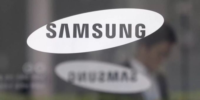 Das Logo des Smartphone-Herstellers Samsung. android Samsung