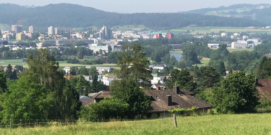 Die Aussicht vom Sonnenberg über Unterengstringen.