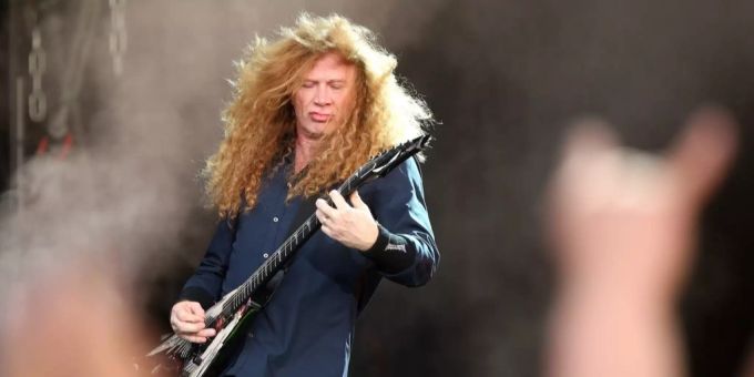 Dave Mustaine während einem Auftritt mit seiner Metal-Band Megadeth. (Archivbild) Dave Mustaine