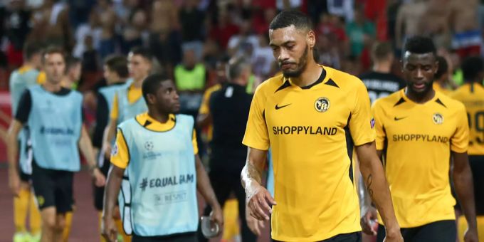 Die Spieler von YB sind sichtlich enttäuscht über das Aus gegen Roter Stern Belgrad. YB Roter Stern Belgrad