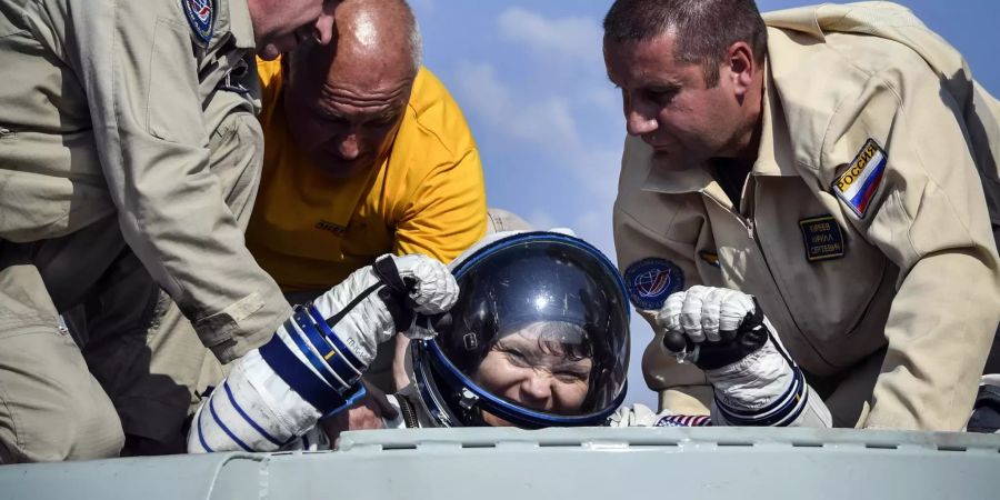 Sie kehrte im Juni 2019 nach 204 Tagen im All zurück.