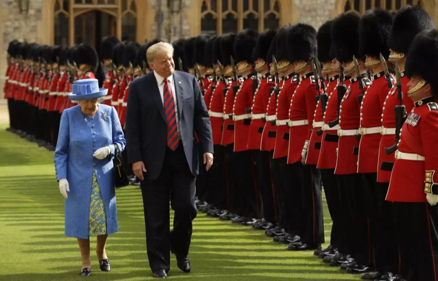 Donald Trump besuchte die Queen im Juli 2018.