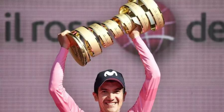 Droht für die Spanien-Rundfahrt auszufallen: Giro-Sieger Richard Carapaz. Foto: Fabio Ferrari/Lapresse/Lapresse via ZUMA Press