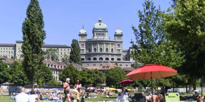 Das Bundeshaus in Bern. Bundeshaus
