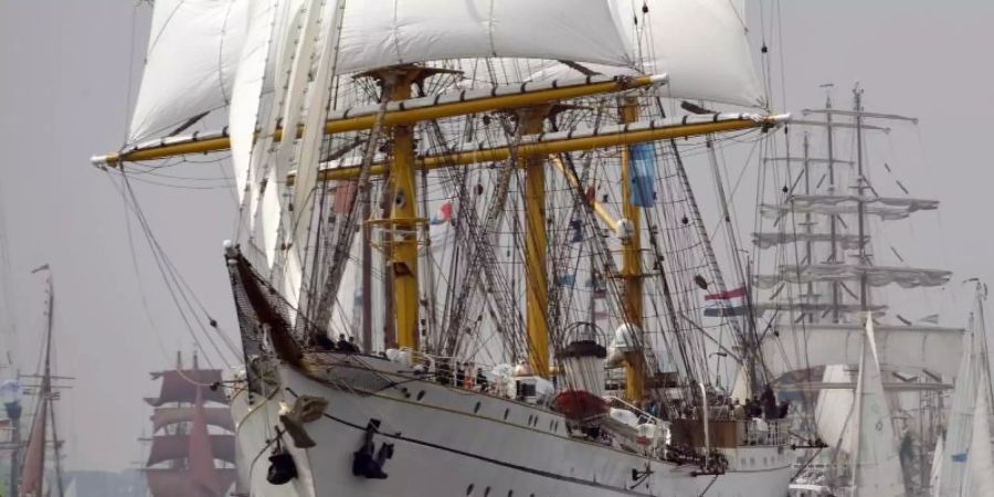 Das Segelschulschiff «Gorch Fock» im Jahr 2015. Foto: Carsten Rehder