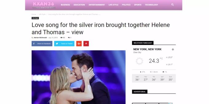 Helene Fischers Lied «Only with You» für «the silver iron», besser bekannt als «Nur mit Dir» und Florian Silbereisen. Helene Fischer