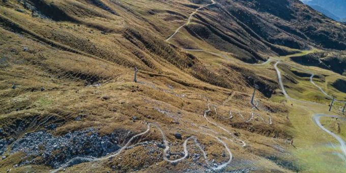 Die Sesselbahn Weisshornspeed in Lenzerheide. Sesselbahn Weisshornspeed
