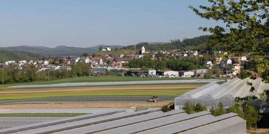Blick Richtung der Gemeinde Birmenstorf (AG).
