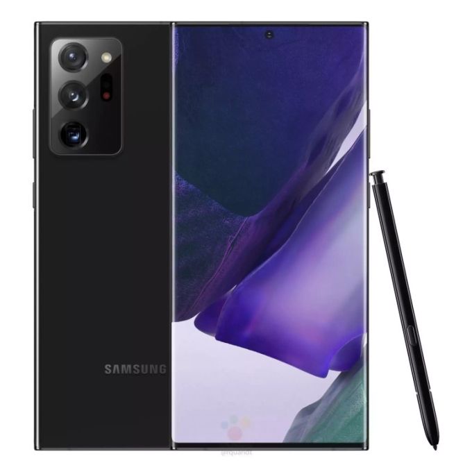 Das Samsung Galaxy Note 20 Ultra dürfte in zwei Farbvarianten erscheinen – Mystic Black und Mystic Bronze. Samsung Galaxy Note 20